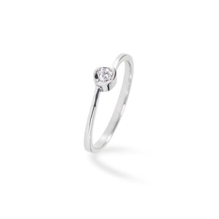 Anello Fabiani solitario con diamante da 0,07 Ct - Fabiani Gioiellerie