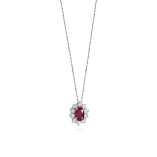 Collana Fabiani in oro con rubino e diamanti - Fabiani Gioiellerie