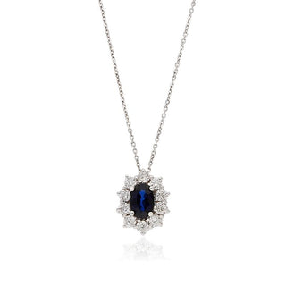 Collana Fabiani con zaffiro e diamanti - Fabiani Gioiellerie