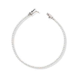 Bracciale Fabiani tennis in oro bianco 18kt e zirconi - Fabiani Gioiellerie