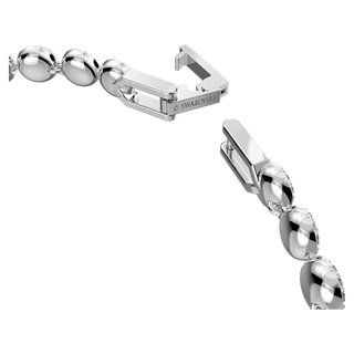 Braccialetto Una Angelic, Taglio Round, Piccolo, Bianco, Placcato rodio