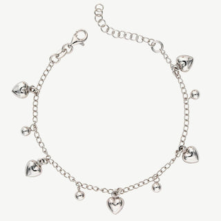 Bracciale Fabiani con Cuori in Argento