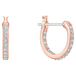 Orecchini pendenti Symbolica, Stella, Bianchi, Placcato color oro rosa