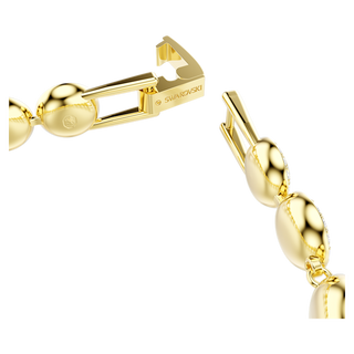 Braccialetto Una Angelic, Taglio tondo, Pavé, Medio, Bianco, Placcato color oro