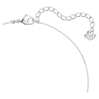 Collana Stilla Attract, Taglio squadrato, Bianca, Placcato rodio