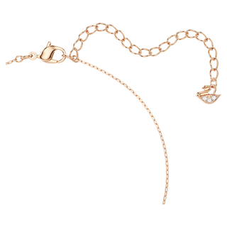 Collana Hyperbola, Infinito e cuore, Bianca, Mix di finiture