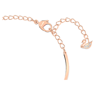 Bracciale rigido Hyperbola, Infinito e cuore, Bianco, Mix di finiture