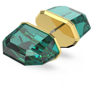 Orecchino a lobo Lucent, Singolo, Verde, Placcato color oro