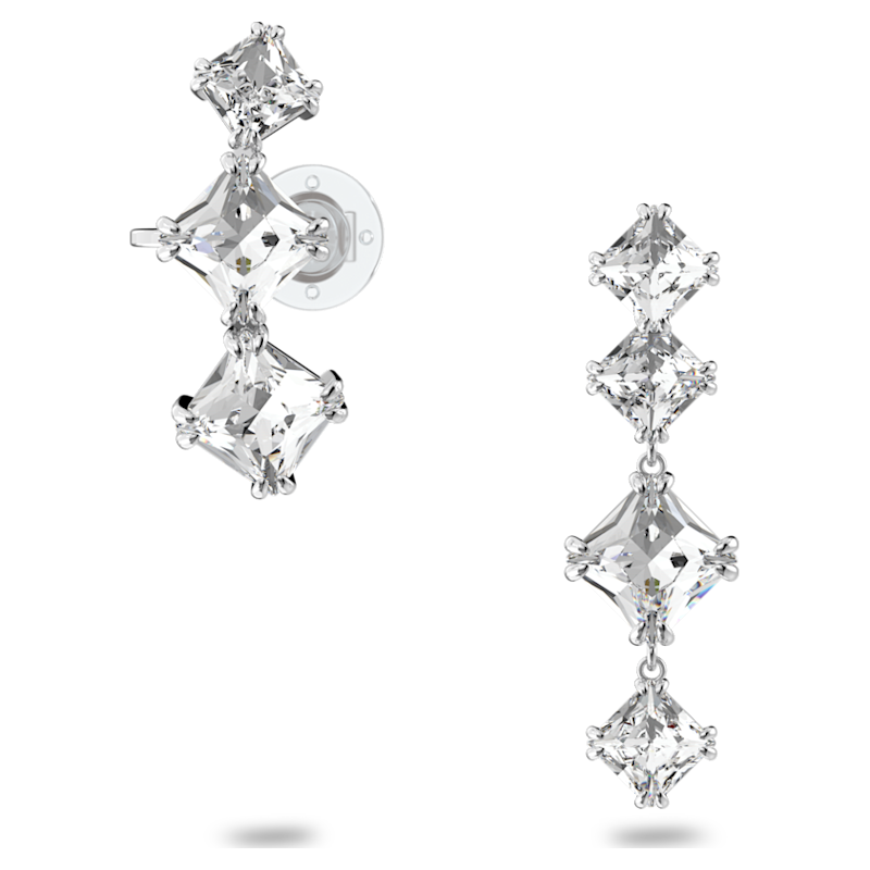 Orecchino ear cuff Millenia, Set (2), Design asimmetrico, Bianco ...