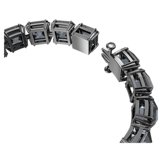 Braccialetto Millenia, Taglio squadrato, Medio, Grigio, Placcato rutenio