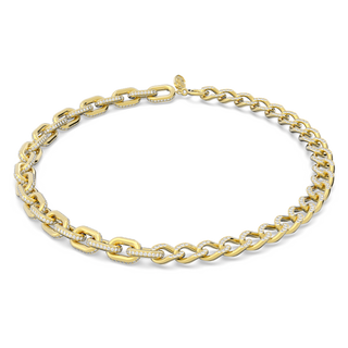 Collana Dextera, Link misti, Bianca, Placcato color oro