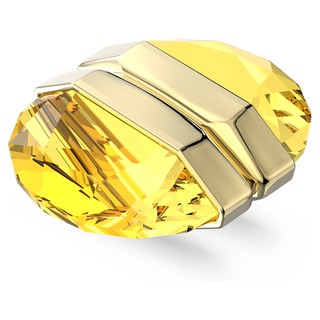 Orecchino ear cuff Lucent, Singolo, Chiusura magnetica, Giallo, Placcato color oro