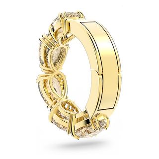 Orecchino ear cuff Millenia, Singolo, Taglio Pear, Giallo, Placcato color oro