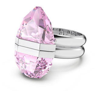 Anello Lucent, Chiusura magnetica, Rosa, Placcato rodio