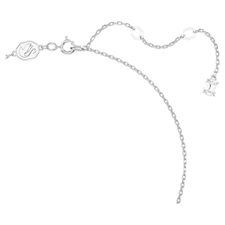 Pendente Una Angelic, Taglio tondo, Pavé, Bianco, Placcato rodio