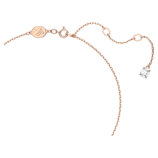 Pendente Una Angelic, Taglio tondo, Pavé, Bianco, Placcato color oro rosa