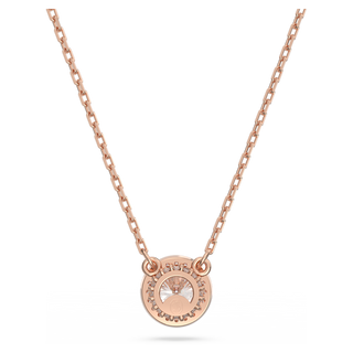 Pendente Una Angelic, Taglio tondo, Pavé, Bianco, Placcato color oro rosa