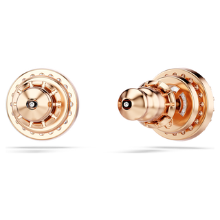 Orecchini a lobo Una Angelic, Taglio tondo, Pavé, Bianchi, Placcato color oro rosa