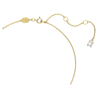 Pendente Stilla, Taglio Round, Bianco, Placcato color oro