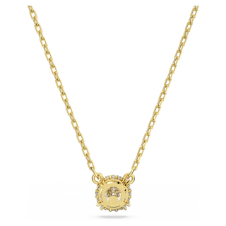 Pendente Stilla, Taglio Round, Bianco, Placcato color oro