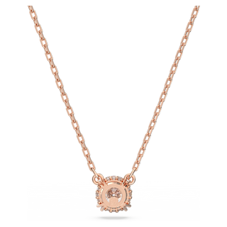 Pendente Constella, Taglio Round, Bianco, Placcato color oro rosa