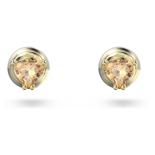 Orecchini a lobo Chroma, Taglio Trilliant, Arancioni, Placcato color oro