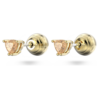 Orecchini a lobo Chroma, Taglio Trilliant, Arancioni, Placcato color oro