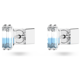 Orecchini a lobo Chroma, Taglio Cushion, Multicolore, Placcato rodio