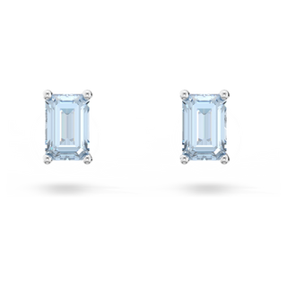 Orecchini a lobo Chroma, Taglio Cushion, Multicolore, Placcato rodio