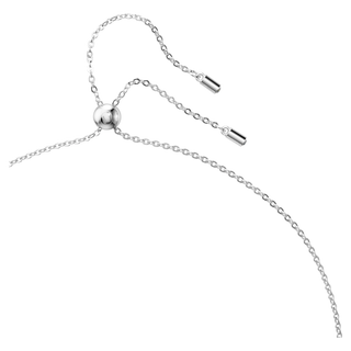 Pendente Matrix, Taglio baguette, Bianco, Placcato rodio