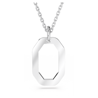 Pendente Dextera, Forma ottagonale, Medio, Bianco, Placcato rodio