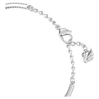 Bracciale rigido Una, Quadrifoglio, Blu, Placcato rodio