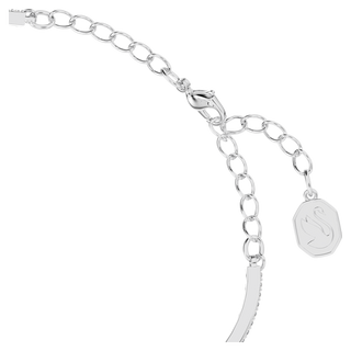 Braccialetto Stilla, Taglio triangolo, Pavé, Bianco, Placcato rodio