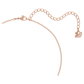 Pendente Exalta, Taglio tondo, Nero, Placcato color oro rosa