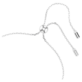 Braccialetto Gema, Taglio misto, Fiore, Bianco, Placcato rodio