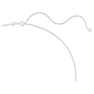 Pendente Hyperbola, Fiocco, Grande, Bianco, Placcato rodio