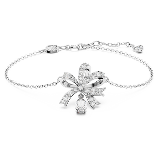 Braccialetto Volta, Fiocco, Bianco, Placcato rodio