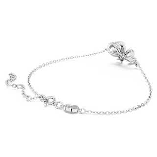 Braccialetto Volta, Fiocco, Bianco, Placcato rodio