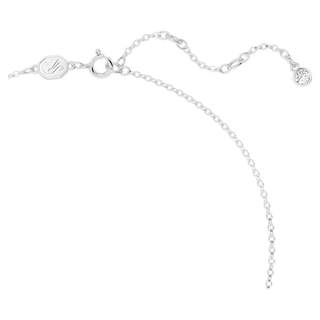 Collana Volta, Fiocco, Piccola, Bianca, Placcato rodio