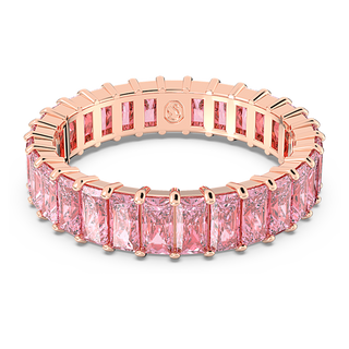 Anello Matrix, Taglio baguette, Rosa, Placcato color oro rosa