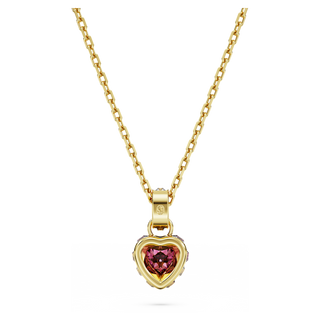 Pendente Chroma, Cuore, Rosso, Placcato color oro