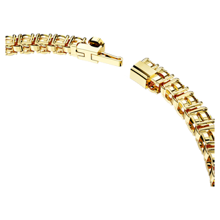 Braccialetto Matrix Tennis, Taglio tondo, Giallo, Placcato color oro