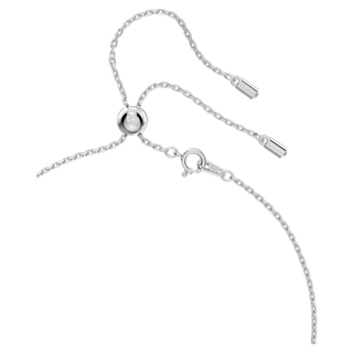 Collana a Y Stella, Stella, Bianco, Placcato rodio