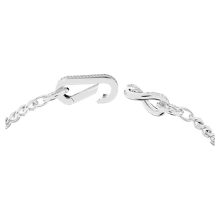 Collana Dextera, Pavé, Link misti, Bianca, Placcato rodio