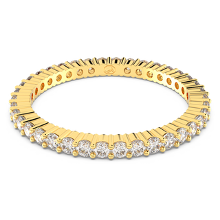 Anello Matrix Vittore, Taglio Round, Bianco, Finitura in tono dorato