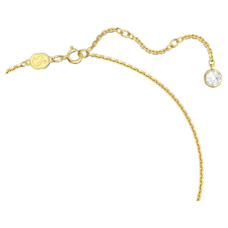 Pendente Gema, Taglio misto, Fiore, Verde, Placcato color oro