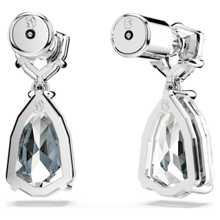 Orecchini pendenti Mesmera, Taglio misto, Bianchi, Placcato rodio