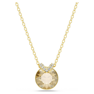 Pendente Bella V, Taglio Round, Tono dorato, Placcato color oro