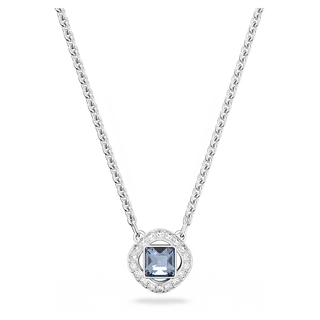 Collana Una Angelic, Taglio misto, Blu, Placcato rodio