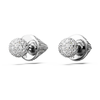 Orecchini a lobo Sublima, Luna, Bianchi, Placcato rodio